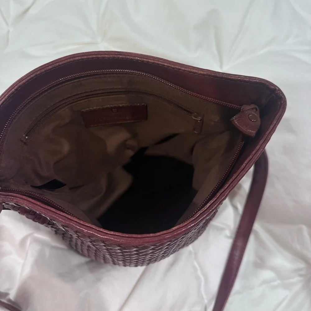 Etienne Aigner Luxury Brown Woven Leather Vintage Bag (Orig Release Era)$295 - Picture 4 of 5